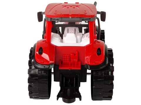 LEAN Toys Traktor z Kultywatorem Napęd Frykcyjny Czerwony LEAN Toys Traktor z Kultywatorem Napęd Frykcyjny Czerwony