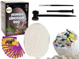 LEAN Toys Zestaw Archeologiczny Wykopaliska Ogromne Jajo 12 Figurek Dinozaur