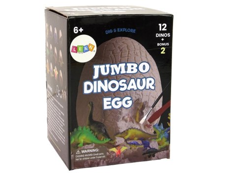 LEAN Toys Zestaw Archeologiczny Wykopaliska Ogromne Jajo 12 Figurek Dinozaur LEAN Toys Zestaw Archeologiczny Wykopaliska Ogromne Jajo 12 Figurek Dinozaur