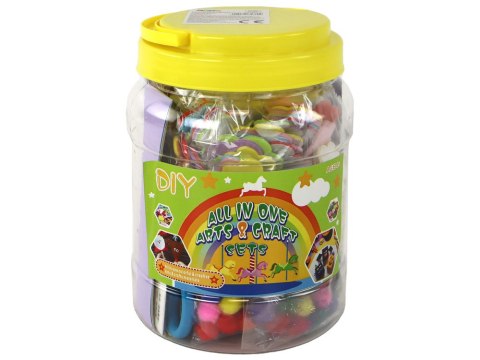 LEAN Toys Zestaw Artystyczny Kreatywny Plastyczny W Słoiku DIY LEAN Toys Zestaw Artystyczny Kreatywny Plastyczny W Słoiku DIY