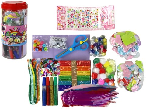 LEAN Toys Zestaw Artystyczny Kreatywny Plastyczny W Słoiku DIY LEAN Toys Zestaw Artystyczny Kreatywny Plastyczny W Słoiku DIY