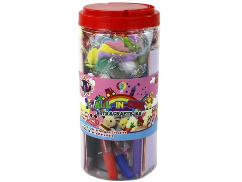 LEAN Toys Zestaw Artystyczny Kreatywny Plastyczny W Słoiku DIY LEAN Toys Zestaw Artystyczny Kreatywny Plastyczny W Słoiku DIY