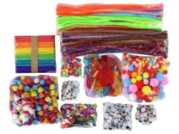 LEAN Toys Zestaw Artystyczny Kreatywny Plastyczny W Torebce DIY +1200 El