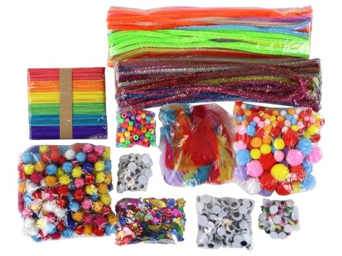 LEAN Toys Zestaw Artystyczny Kreatywny Plastyczny W Torebce DIY +1200 El LEAN Toys Zestaw Artystyczny Kreatywny Plastyczny W Torebce DIY +1200 El