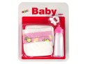 LEAN Toys Zestaw Dla Lalek Akcesoria Smoczek Butelka Pieluchy
