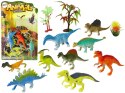 LEAN Toys Zestaw Figurek Dinozaurów 9 sztuk Kolorowe