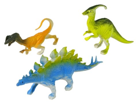 LEAN Toys Zestaw Figurek Dinozaurów 9 sztuk Kolorowe LEAN Toys Zestaw Figurek Dinozaurów 9 sztuk Kolorowe