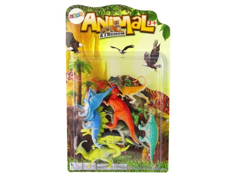LEAN Toys Zestaw Figurek Dinozaurów 9 sztuk Kolorowe LEAN Toys Zestaw Figurek Dinozaurów 9 sztuk Kolorowe