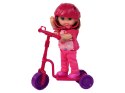 LEAN Toys Zestaw Lalek Lucy Purpurowy Hulajnoga Deskorolka Kaski