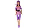 LEAN Toys Zestaw Lalek Lucy Purpurowy Hulajnoga Deskorolka Kaski
