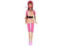 LEAN Toys Zestaw Lalek Lucy Różowy Hulajnoga Deskorolka Kaski