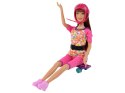 LEAN Toys Zestaw Lalek Lucy Różowy Hulajnoga Deskorolka Kaski
