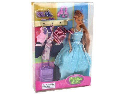 LEAN Toys Zestaw Lalka Z Przebraniem Walizka Torebka Przygoda LEAN Toys Zestaw Lalka Z Przebraniem Walizka Torebka Przygoda