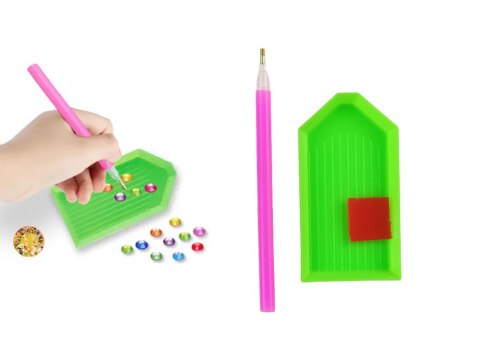 LEAN Toys Zestaw Naklejek Haft Diamentowy Jednorożec Słodycze Mozaika LEAN Toys Zestaw Naklejek Haft Diamentowy Jednorożec Słodycze Mozaika
