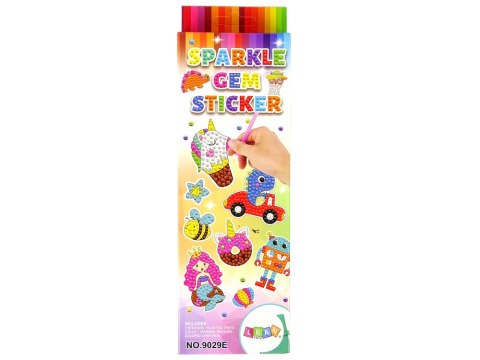 LEAN Toys Zestaw Naklejek Haft Diamentowy Kosmos Astronauta Mozaika LEAN Toys Zestaw Naklejek Haft Diamentowy Kosmos Astronauta Mozaika