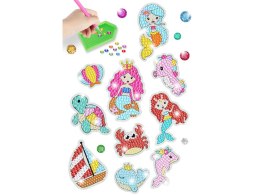 LEAN Toys Zestaw Naklejek Haft Diamentowy Świat Morski Zwierzęta Mozaika