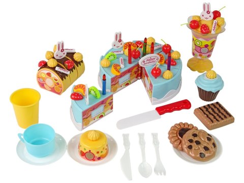 LEAN Toys Zestaw Słodkości Tort Ciastka Na Rzepy Dekoracje DIY LEAN Toys Zestaw Słodkości Tort Ciastka Na Rzepy Dekoracje DIY