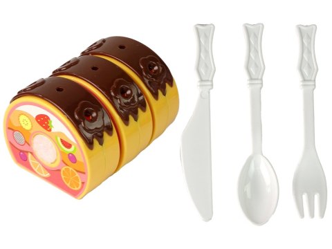 LEAN Toys Zestaw Słodkości Tort Ciastka Na Rzepy Dekoracje DIY LEAN Toys Zestaw Słodkości Tort Ciastka Na Rzepy Dekoracje DIY