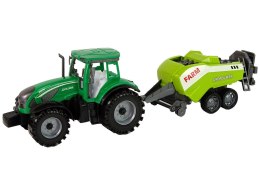 LEAN Toys Zielony Ciągnik Rolniczy Siewnik Napęd Frykcyjny