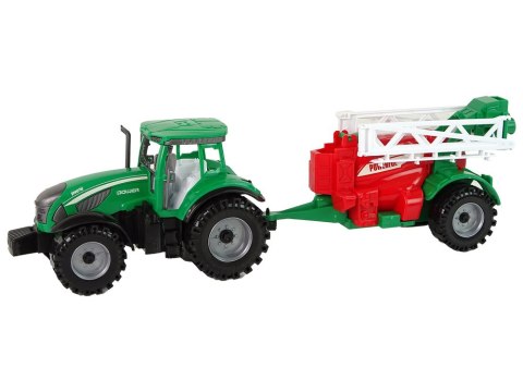 LEAN Toys Zielony Ciągnik Rolniczy z Czerwono- Zielonym Opryskiwaczem Napęd Frykcyjny LEAN Toys Zielony Ciągnik Rolniczy z Czerwono- Zielonym Opryskiwaczem Napęd Frykcyjny
