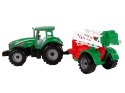 LEAN Toys Zielony Ciągnik Rolniczy z Czerwono- Zielonym Opryskiwaczem Napęd Frykcyjny