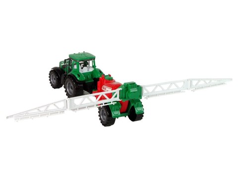 LEAN Toys Zielony Ciągnik Rolniczy z Czerwono- Zielonym Opryskiwaczem Napęd Frykcyjny LEAN Toys Zielony Ciągnik Rolniczy z Czerwono- Zielonym Opryskiwaczem Napęd Frykcyjny