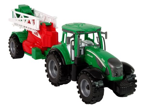 LEAN Toys Zielony Ciągnik Rolniczy z Czerwono- Zielonym Opryskiwaczem Napęd Frykcyjny LEAN Toys Zielony Ciągnik Rolniczy z Czerwono- Zielonym Opryskiwaczem Napęd Frykcyjny