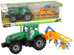 LEAN Toys Zielony Ciągnik, Zgrabiarka Napęd Frykcyjny