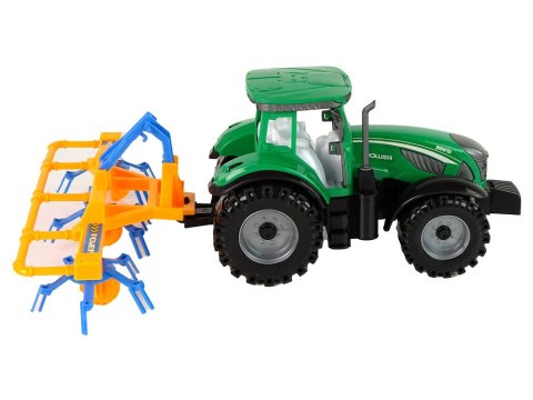 LEAN Toys Zielony Ciągnik, Zgrabiarka Napęd Frykcyjny LEAN Toys Zielony Ciągnik, Zgrabiarka Napęd Frykcyjny