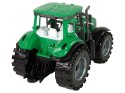LEAN Toys Zielony Traktor z Czerwoną Przyczepką Napęd Frykcyjny