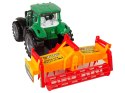 LEAN Toys Zielony Traktor z Pomarańczowym Kultywatorem Napęd dla Dzieci