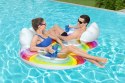 Bestway Dmuchane Koło Do Pływania Podwójne 186 x 116 cm Tęczowe Bestway 43648