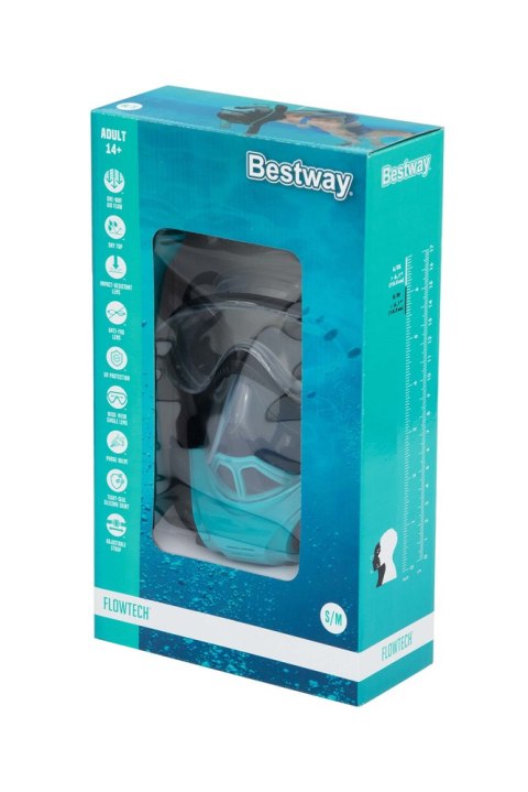Bestway Maska Do nurkowania Pełnotwarzowa Maska Do Snorkelingu S/M Bestway 24060 Bestway Maska Do nurkowania Pełnotwarzowa Maska Do Snorkelingu S/M Bestway 24060