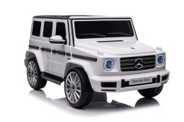 LEAN CARS Pojazd Na Akumulator Mercedes G500 Biały 4x4