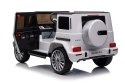 LEAN CARS Pojazd Na Akumulator Mercedes G500 Biały 4x4