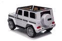 LEAN CARS Pojazd Na Akumulator Mercedes G500 Biały 4x4