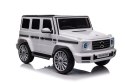 LEAN CARS Pojazd Na Akumulator Mercedes G500 Biały 4x4