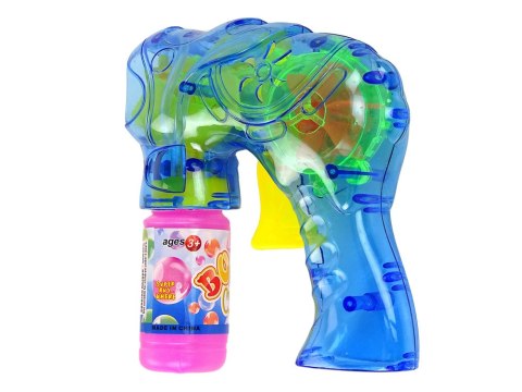 LEAN TOYS Pistolet Do Baniek Mydlanych Maszynka Niebieska LEAN TOYS Pistolet Do Baniek Mydlanych Maszynka Niebieska