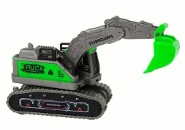 LEAN TOYS Pojazd Budowlany Koparka Zielona Napęd Frykcyjny