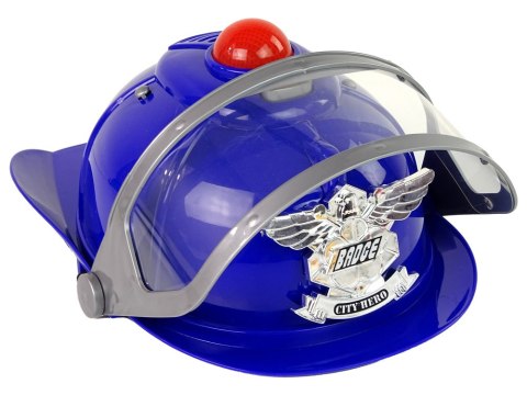 LEAN Toys Kask Policjanta Hełm Policyjny Dźwięk LEAN Toys Kask Policjanta Hełm Policyjny Dźwięk