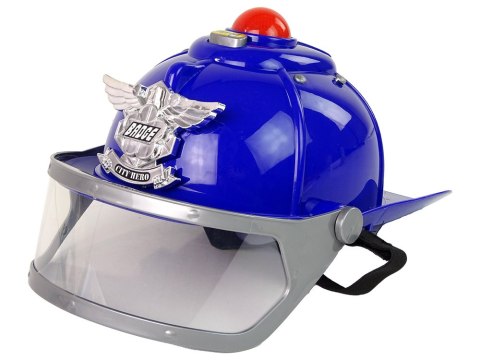 LEAN Toys Kask Policjanta Hełm Policyjny Dźwięk LEAN Toys Kask Policjanta Hełm Policyjny Dźwięk