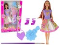 LEAN Toys Lalka Długie Włosy Malowanie Sukienki