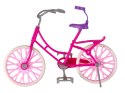 LEAN Toys Lalka na Rowerze Różowa