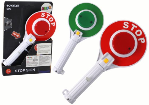 LEAN Toys Lizak Policyjny Dla Dzieci Drogowy Dwustronny Światła STOP LEAN Toys Lizak Policyjny Dla Dzieci Drogowy Dwustronny Światła STOP