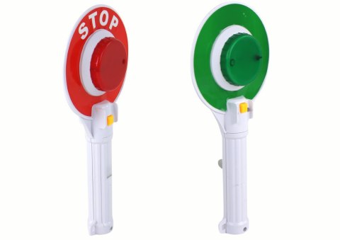 LEAN Toys Lizak Policyjny Dla Dzieci Drogowy Dwustronny Światła STOP LEAN Toys Lizak Policyjny Dla Dzieci Drogowy Dwustronny Światła STOP
