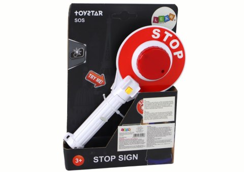 LEAN Toys Lizak Policyjny Dla Dzieci Drogowy Dwustronny Światła STOP LEAN Toys Lizak Policyjny Dla Dzieci Drogowy Dwustronny Światła STOP