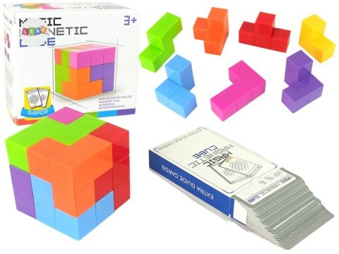 LEAN Toys Magiczna Kostka Do Układania Magnetyczna 7 El. LEAN Toys Magiczna Kostka Do Układania Magnetyczna 7 El.