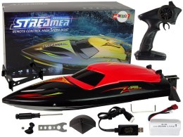 LEAN Toys Motorówka R/C 2,4G Czerwona 35 KM/H