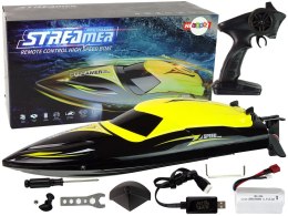 LEAN Toys Motorówka R/C 2,4G Żółta 35 KM/H