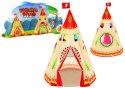 LEAN Toys Namiot Tipi Dla Dzieci Styl Indiański Ogród Kremowy 160 cm x 105 cm